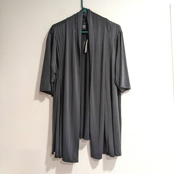 Grace Elements Cut and Sew Open Front Drape Cardigan, Womens 2X - Picture 1 of 9